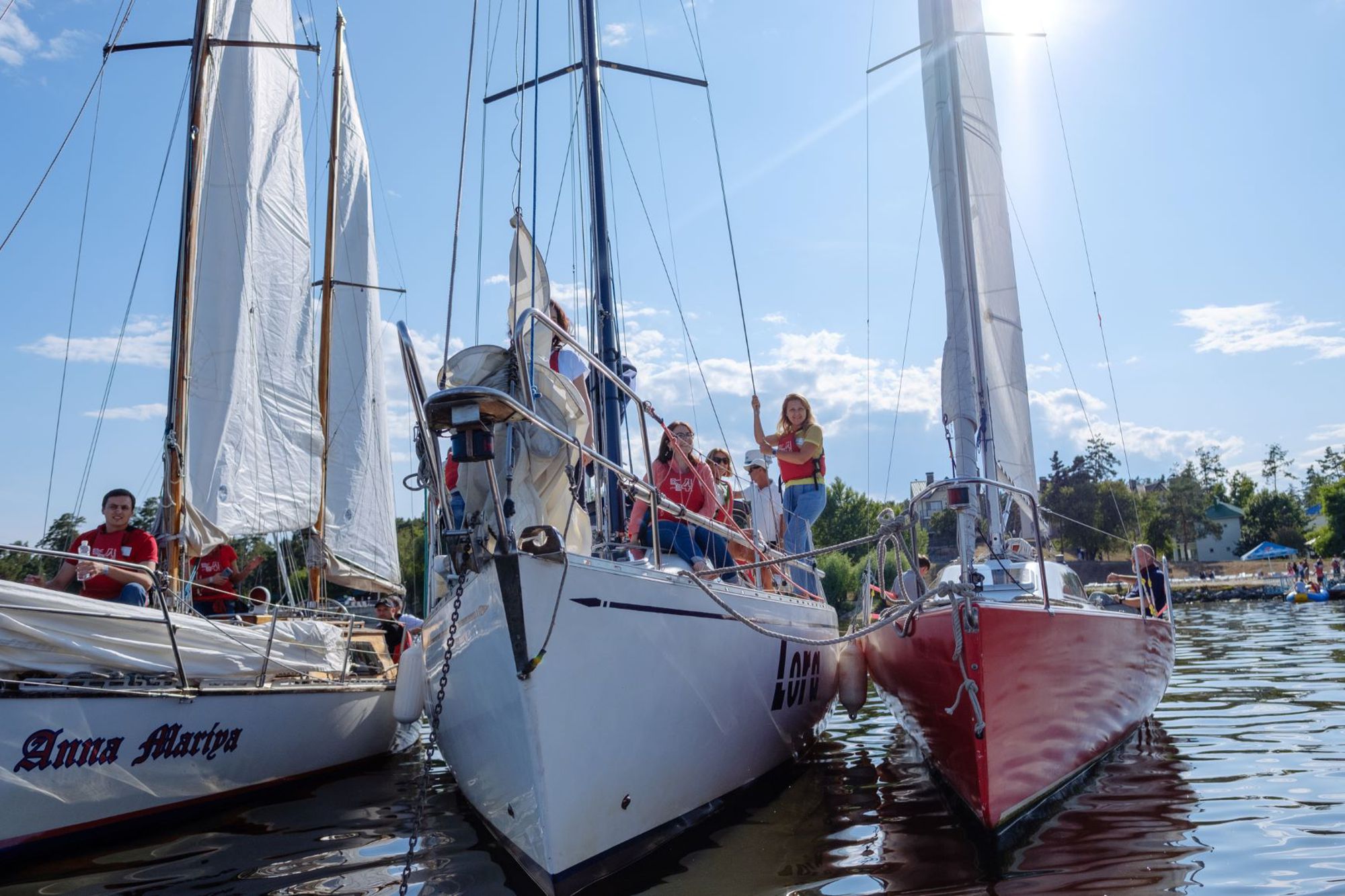 Вітрильна регата для корпоративної команди на Київському морі